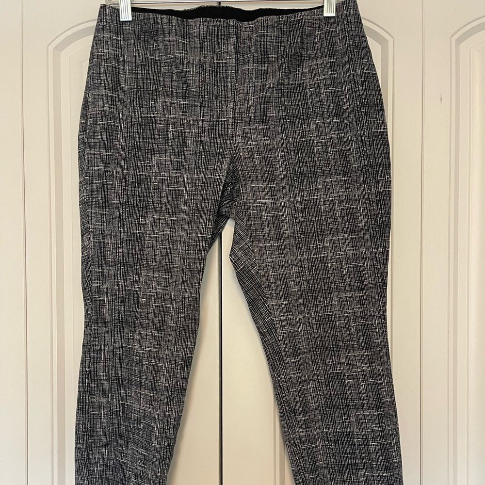 Alfani Women's Charcoal Patterned Dress Pants